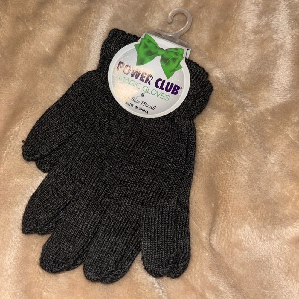 NWT one size fits all children’s dark gray gloves Power Gloves Magic Gloves